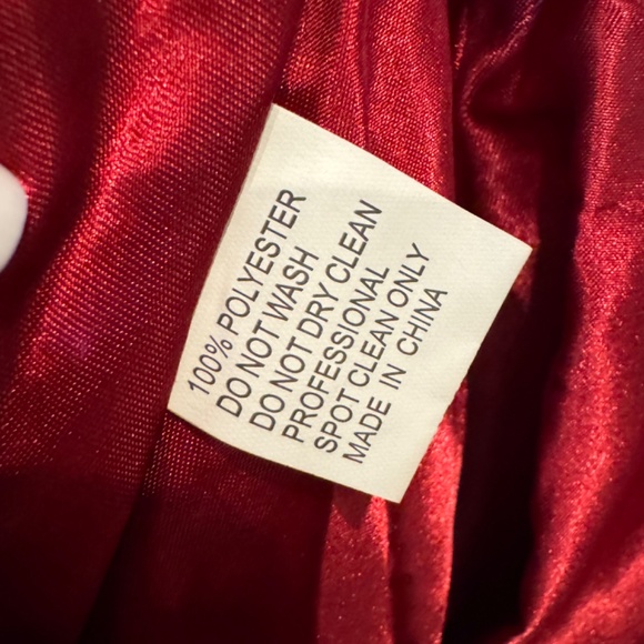 Mac Duggal Brocade Off-Shoulder Bow Mini Dress 8 RUBY - Picture 8 of 8